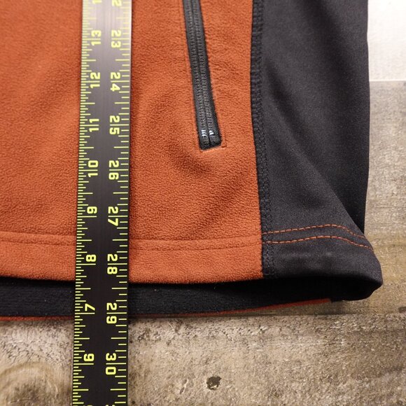 Eddie Bauer Windcutter Fleece Jacket Men’s Tall XL Rust Black Outdoor - Picture 7 of 13